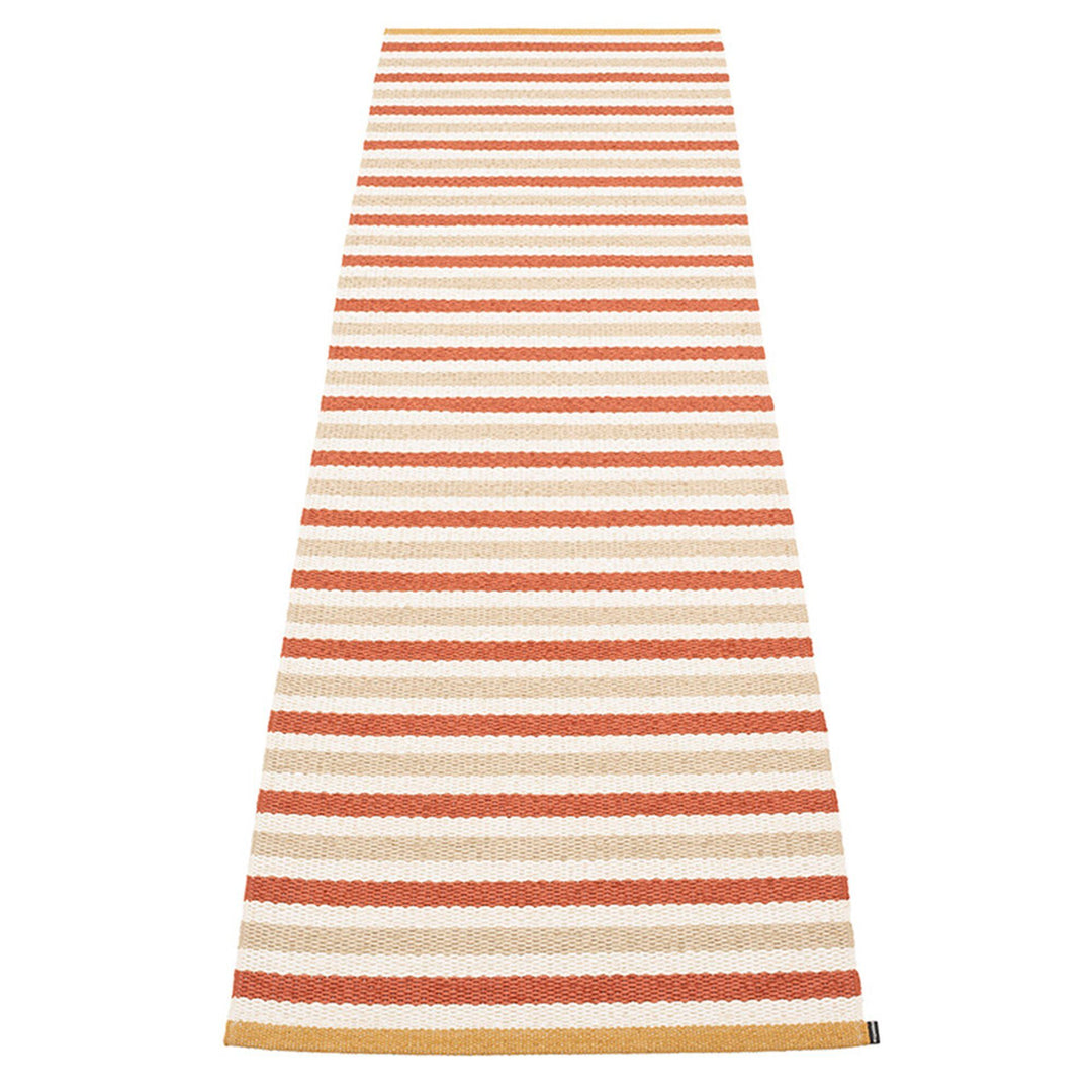 Pappelina Pappelina Teo gulvtæppe 70 cm x 240 cm, brick/beige/vanilla ❤ produktbillede (Tæpper)