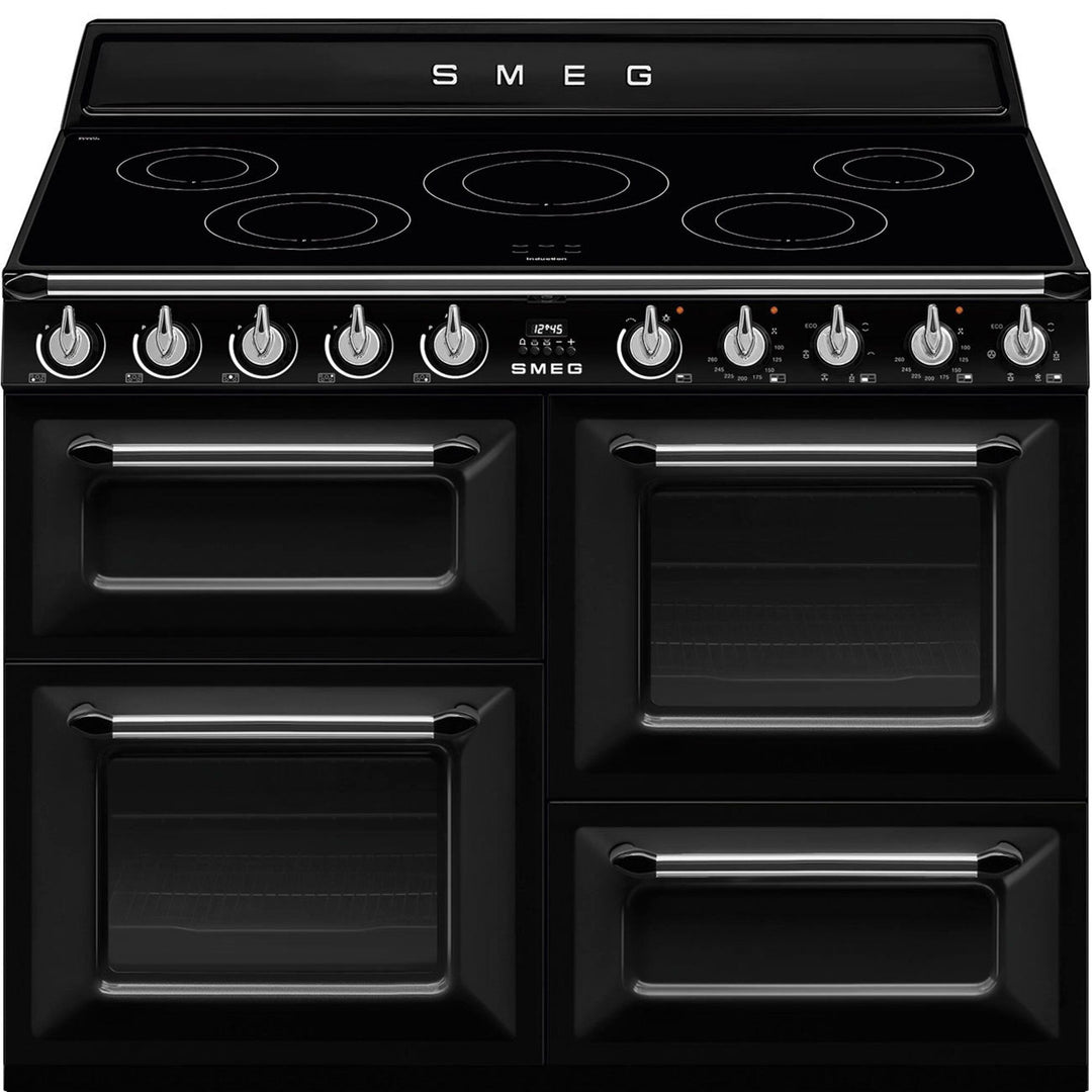 Smeg Smeg TR4110IBL2 Victoria komfur med 3 ovne 110 cm, sort – produktbillede (Komfurer)