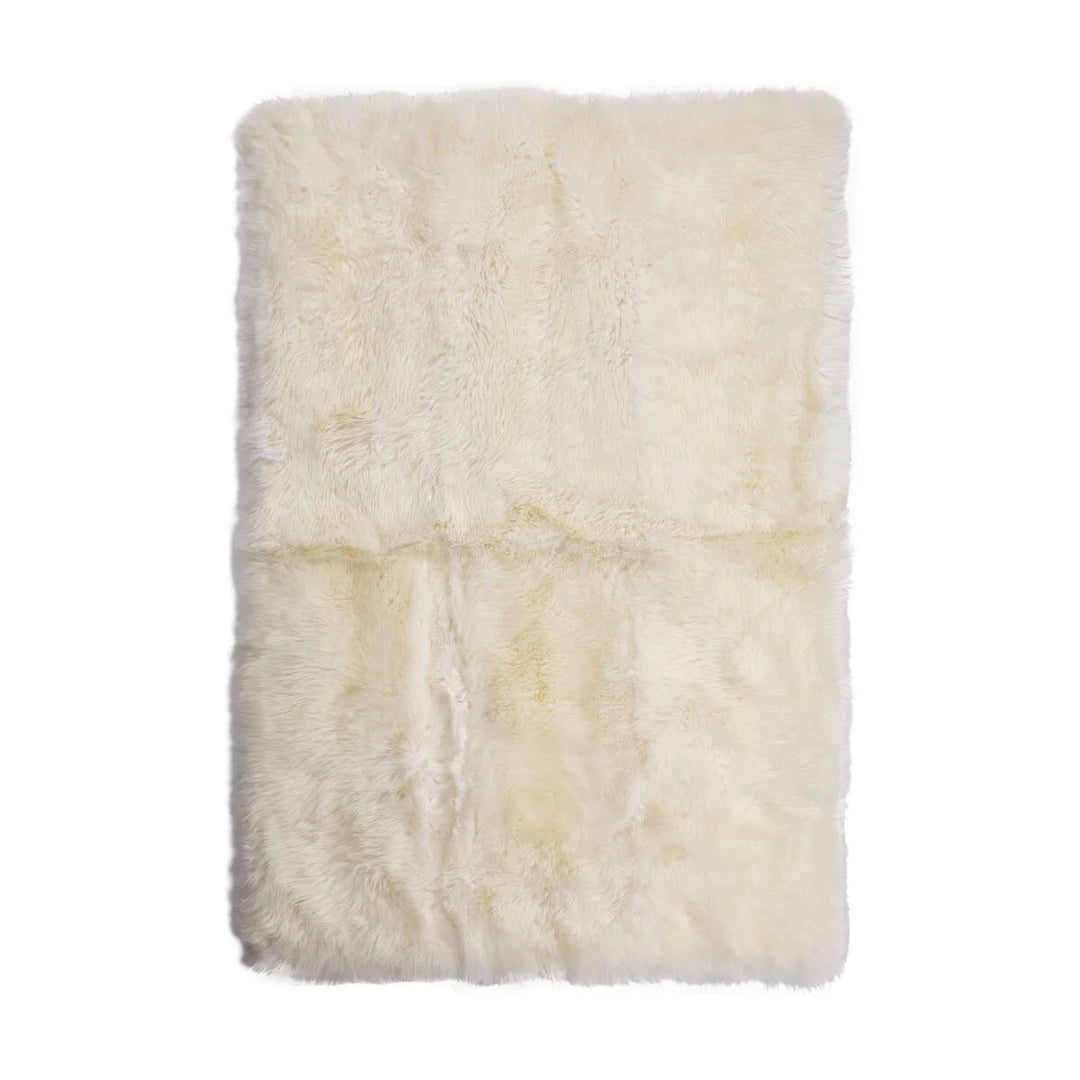 Produktbillede af NATURES COLLECTION DESIGNERGULVTÆPPE LANGHÅRET NEW ZEALAND HVID 180 i premium kvalitet