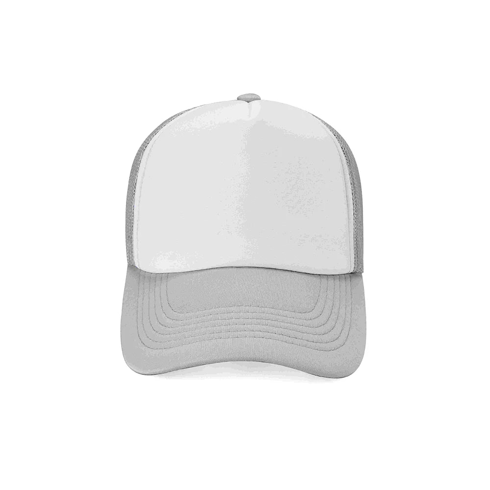 Trucker Cap / Baseball Kasket i mange farver! Hvid+grå