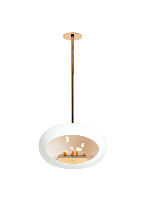 Le Feu Hvid lofthængt biopejs - Sky - 120cm - Rose Gold