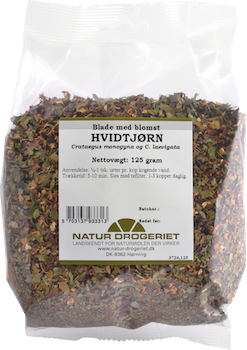 Detaljeret produktbillede af ND Hvidtjørnblade m. blomst 125 g. på tilbud