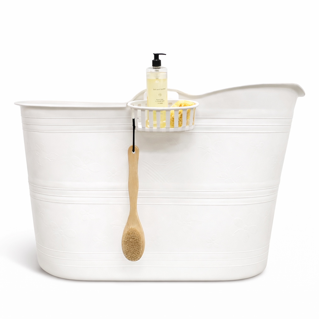 Produktbillede af Tubfamily badebalje til voksne Hvid Ekstra kraftig plast og forbedret siddeplads på tilbud i høj kvalitet