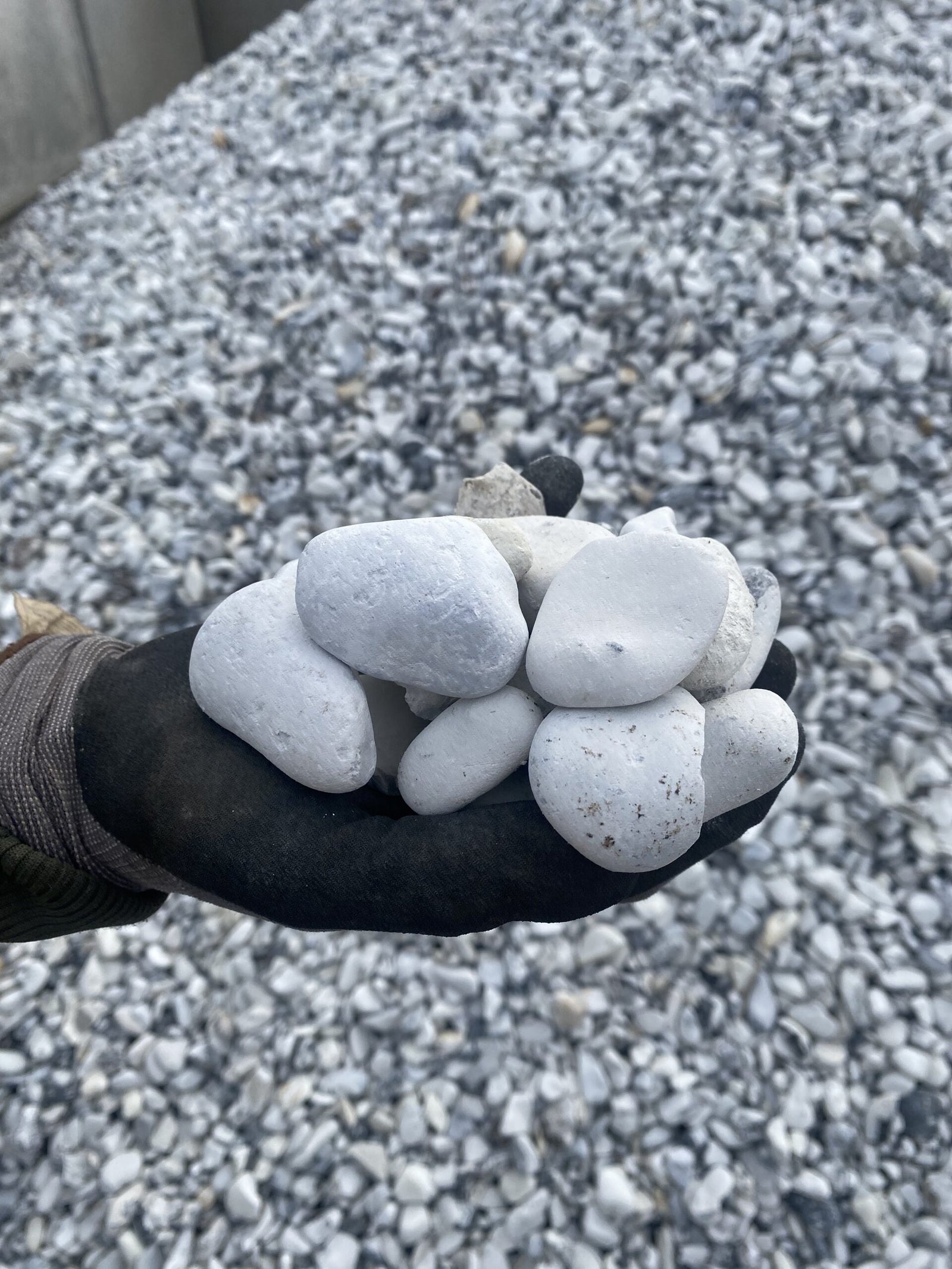 Produktbillede af Pyntesten Singles hvid 32/64 mm bigbag Frit leveret i hele DK på tilbud i høj kvalitet