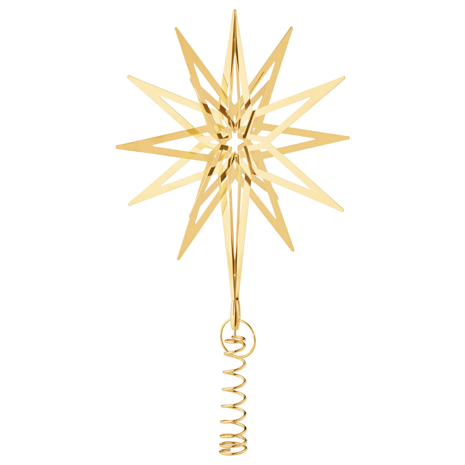 Georg jensen Georg Jensen 2025 juletræsstjerne medium, 18kt guld ❤ produktbillede i kategorien Juletræsstjerne