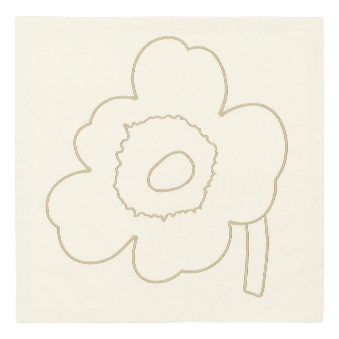 Marimekko Marimekko Piirto Unikko Serviet, off white/straw, 3 stk. ❤ frontbillede (Serviet)