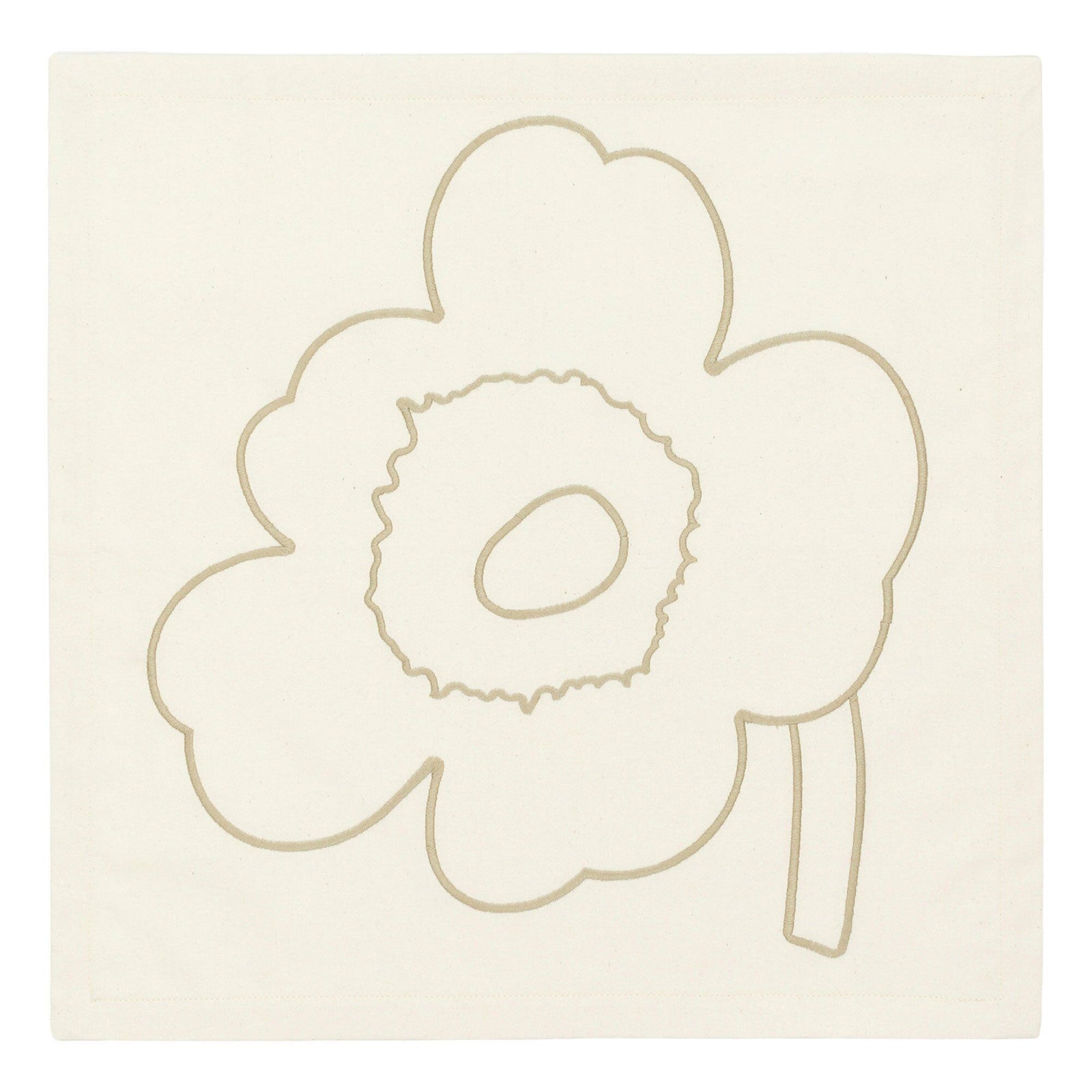 Marimekko Marimekko Piirto Unikko Serviet, off white/straw, 3 stk. ❤ frontbillede (Serviet)