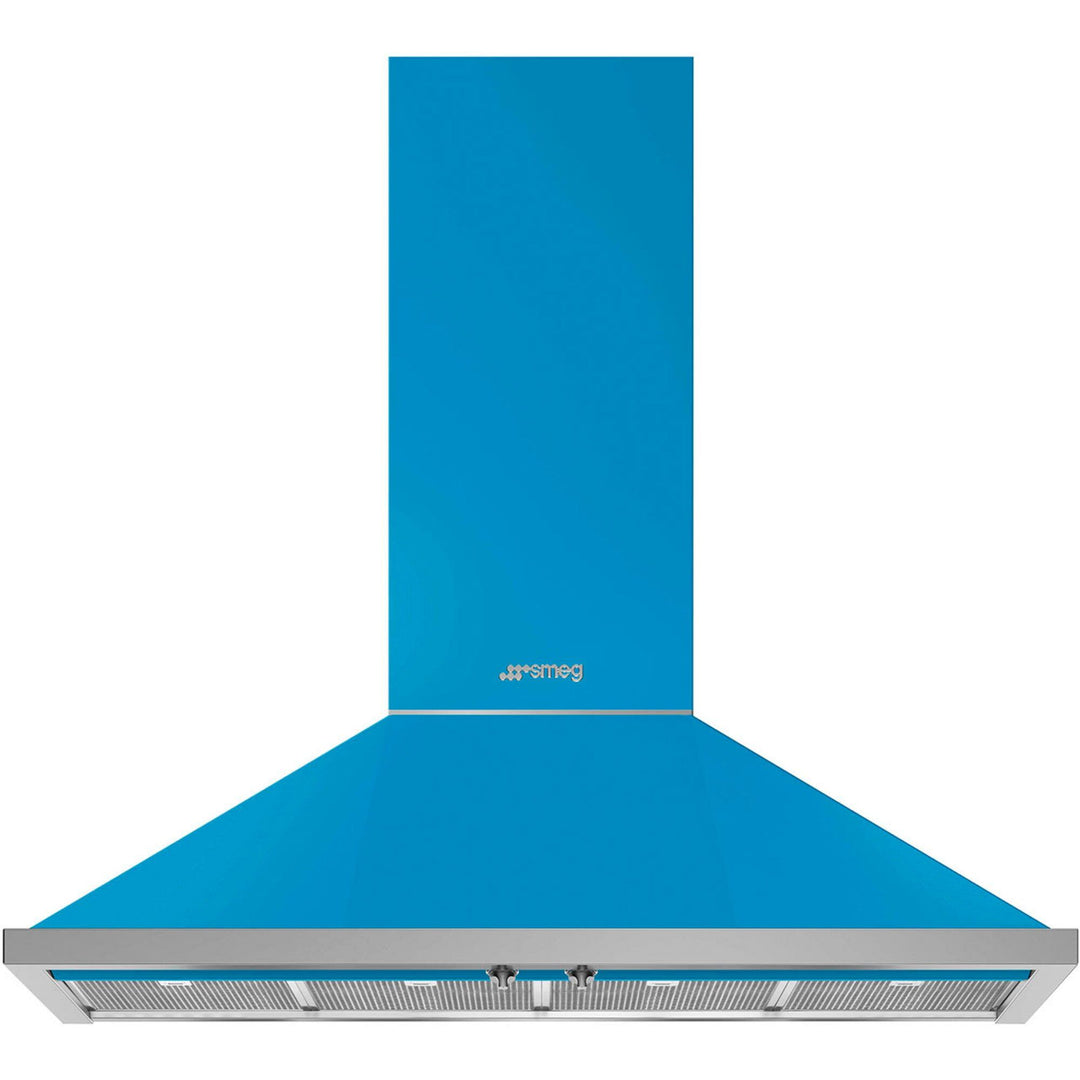 Smeg Smeg KPF12T Portofino emhætte 120 cm, turkis ❤ frontbillede (Emhætter)