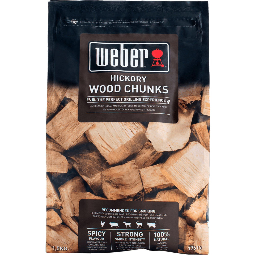 Weber Weber Smoking wood chunks, hickory – frontbillede (Grilltilbehør)