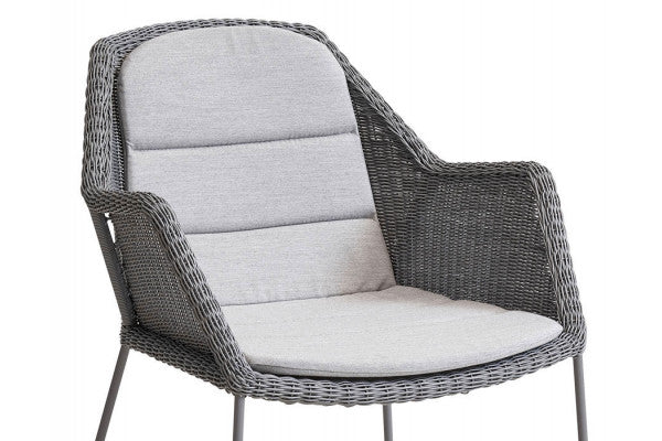 Produktbillede af Cane-line Hynde til Breeze Stol m/armlæn Light Grey Natté på tilbud i høj kvalitet