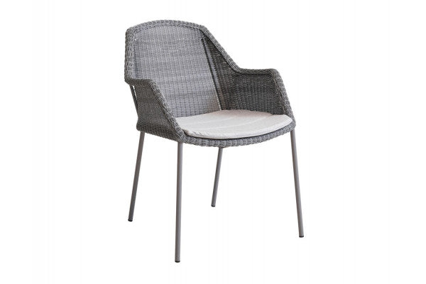 Produktbillede af Cane-line Hynde til Breeze Stabelstol Light grey Natté på tilbud i høj kvalitet