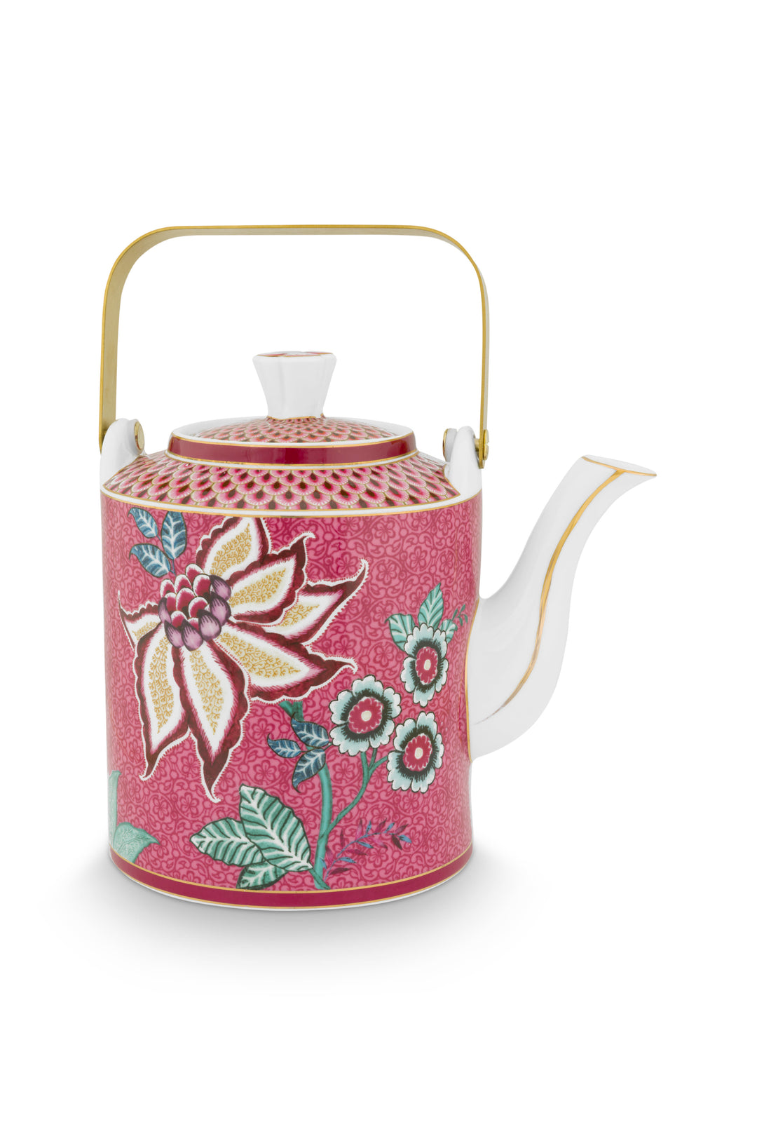 Produktbillede af Giftset Teapot Oriental Flower Festival Dark Pink 1 ltr på tilbud i høj kvalitet