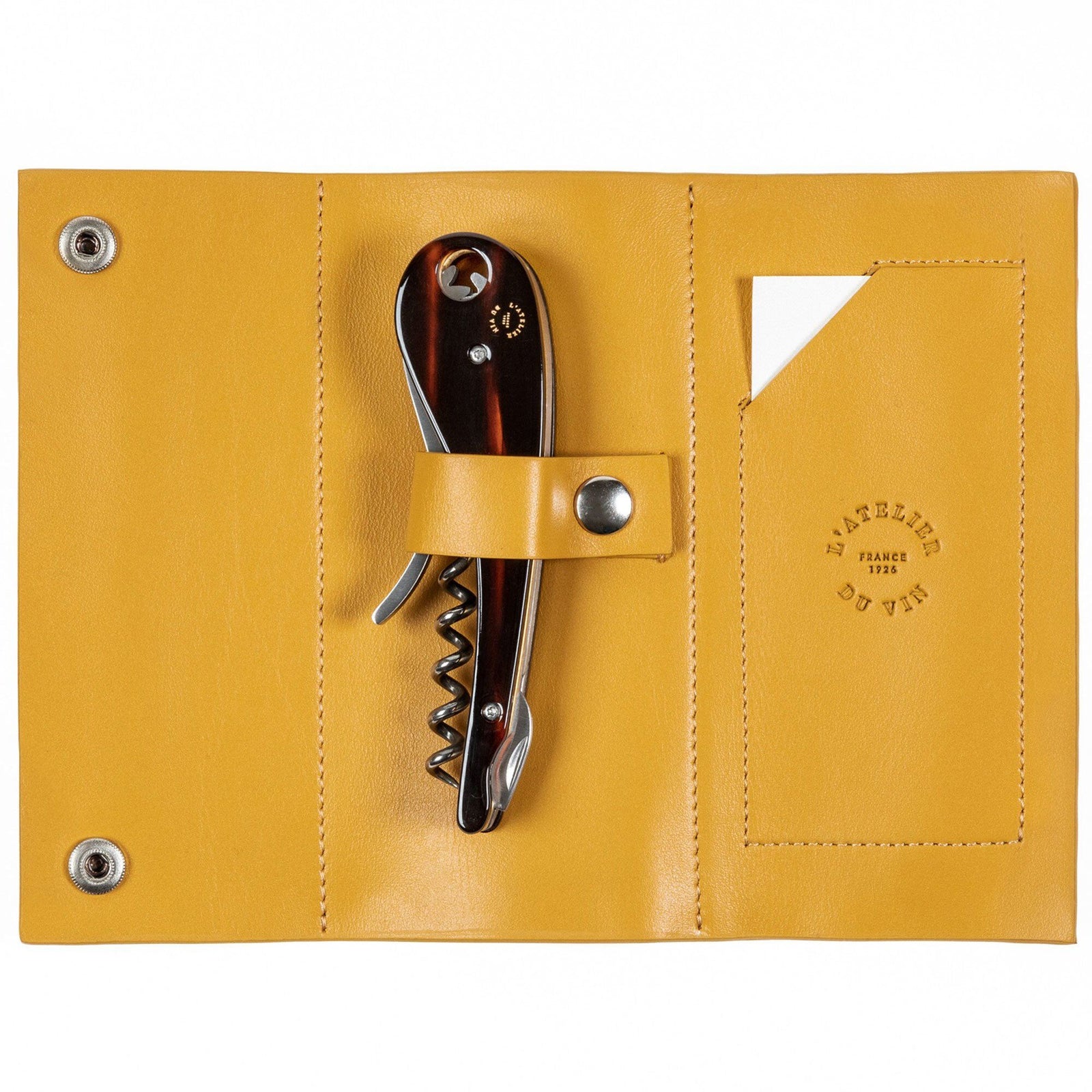 L atelier du vin L atelier du vin Soft Machine Nomad proptrækker i læderetui – produktvisning (Korkskruer)