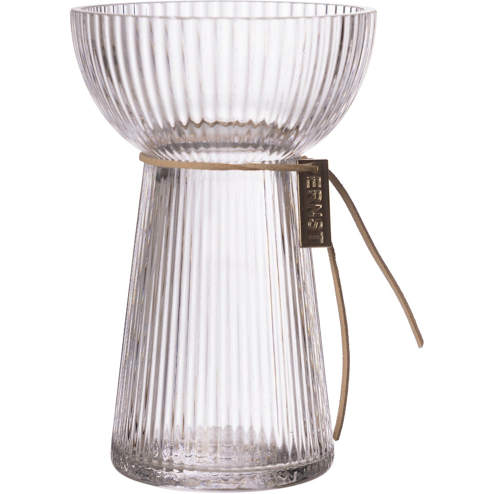 Ernst Ernst Løgvase, rillet, 15 cm – close-up (Vase)