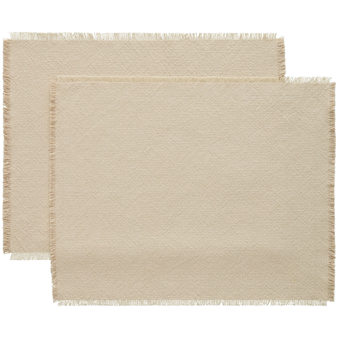 Decotique Decotique Ravella dækkeserviet, sand, 2 stk. – close-up (Bordskåner)
