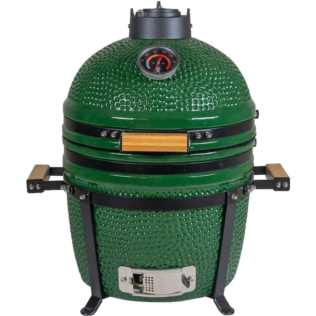 Kamado sumo Kamado sumo JR 15" kulgrill, grøn ❤ billede i brug i kategorien Kamadogrill