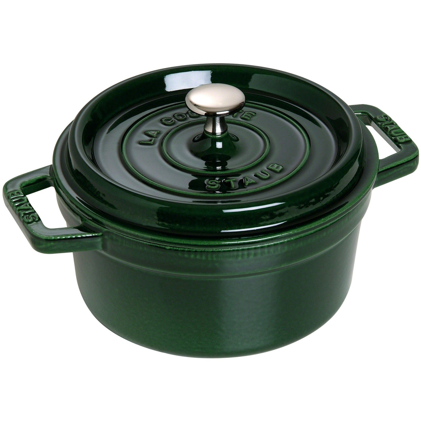 Staub Staub Rund Gryde 22 cm 2,6 liter Basilikumsgrøn – produktfoto (Støbejernsgryde)