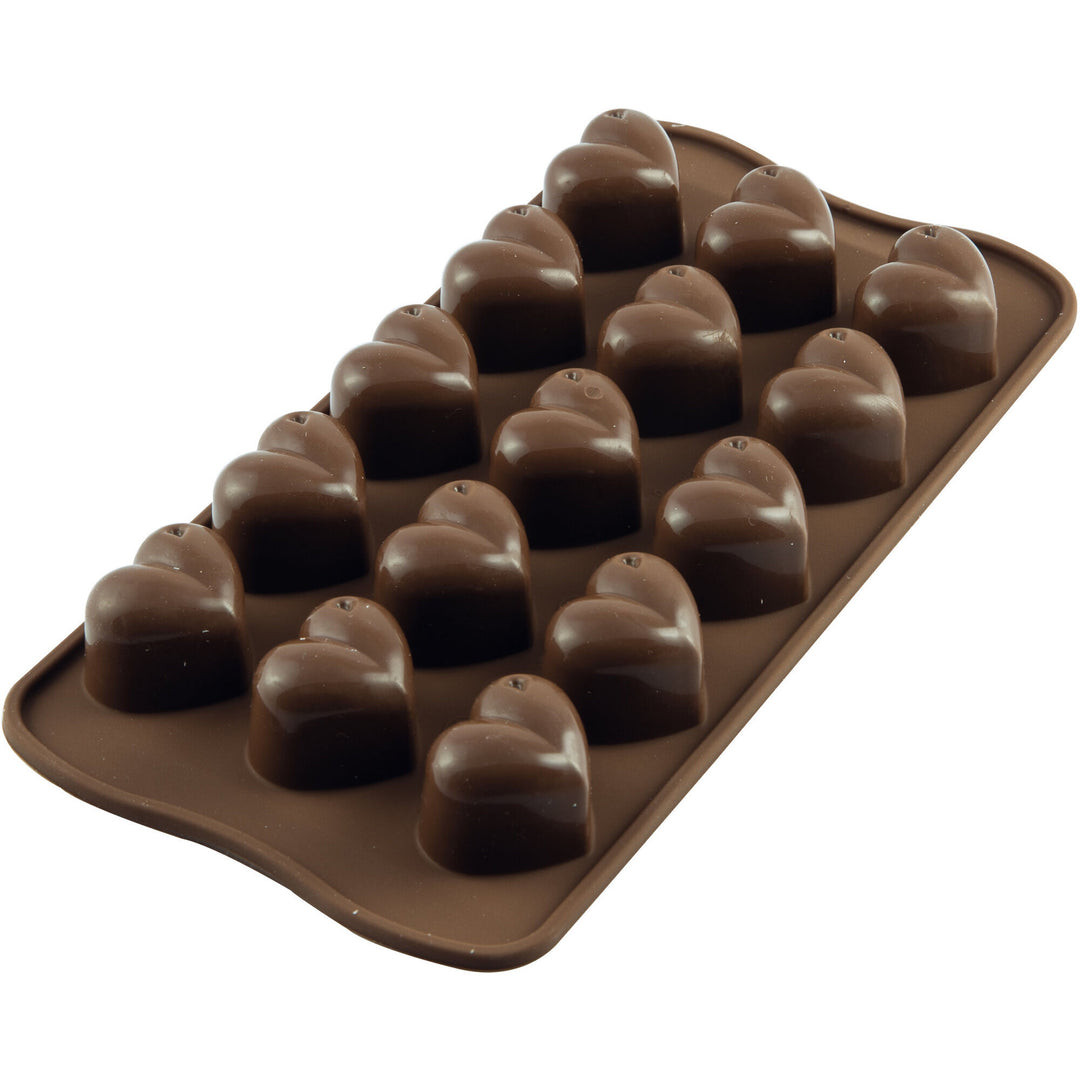 Silikomart Silikomart Easy Choc Pralineform silikone – billede i brug (Siliconeform)