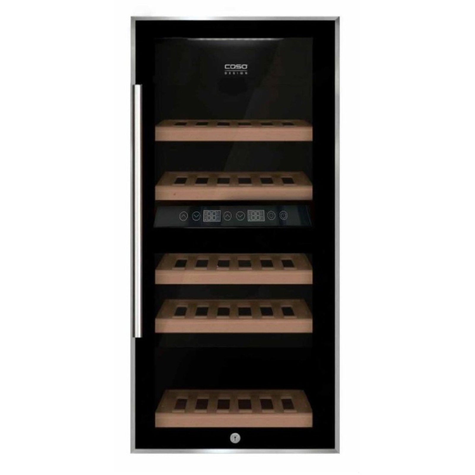 Caso Caso WineComfort 24 flasker sort – vinkelbillede (Vinkøleskabe)