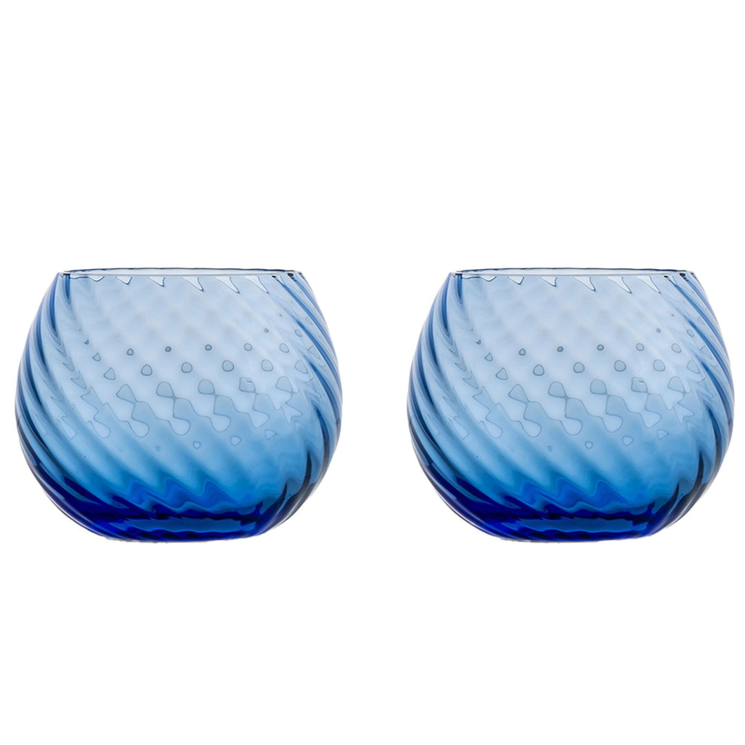 Byon Byon Opacity vandglas 2-pak, blå – frontbillede (Vandglas)