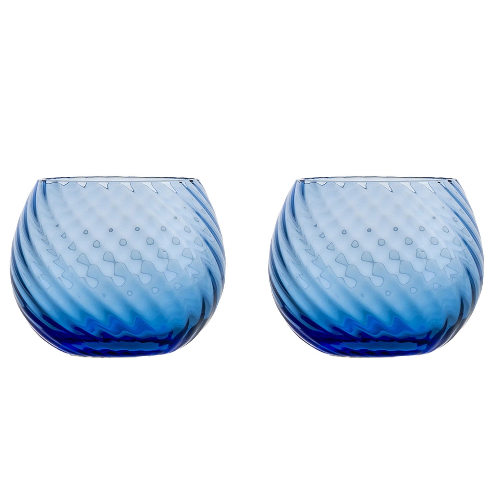 Byon Byon Opacity vandglas 2-pak, blå – frontbillede (Vandglas)