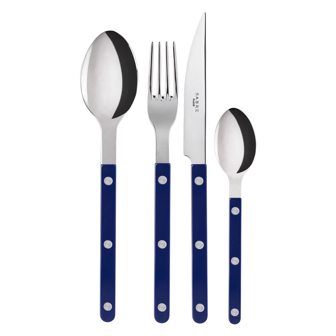 Sabre paris Sabre paris Sabre Bistrot Solid Bestiksæt 4 dele, marineblå – produktvisning (Bestikssæt)