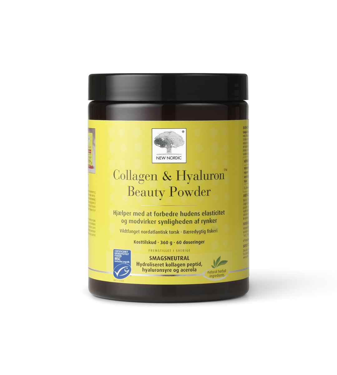 Produktbillede af New Nordic Collagen & Hyaluron Beauty Powder 360g 3 for 837,- på tilbud