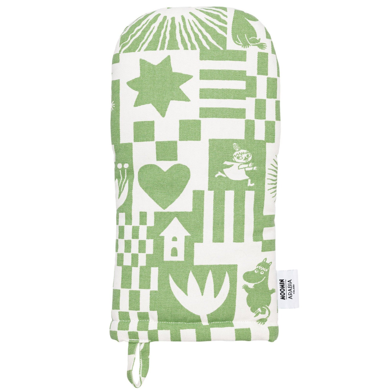 Arabia Arabia Mumin Fest Ovnhandske, grøn ❤ billede i brug (Moomin)