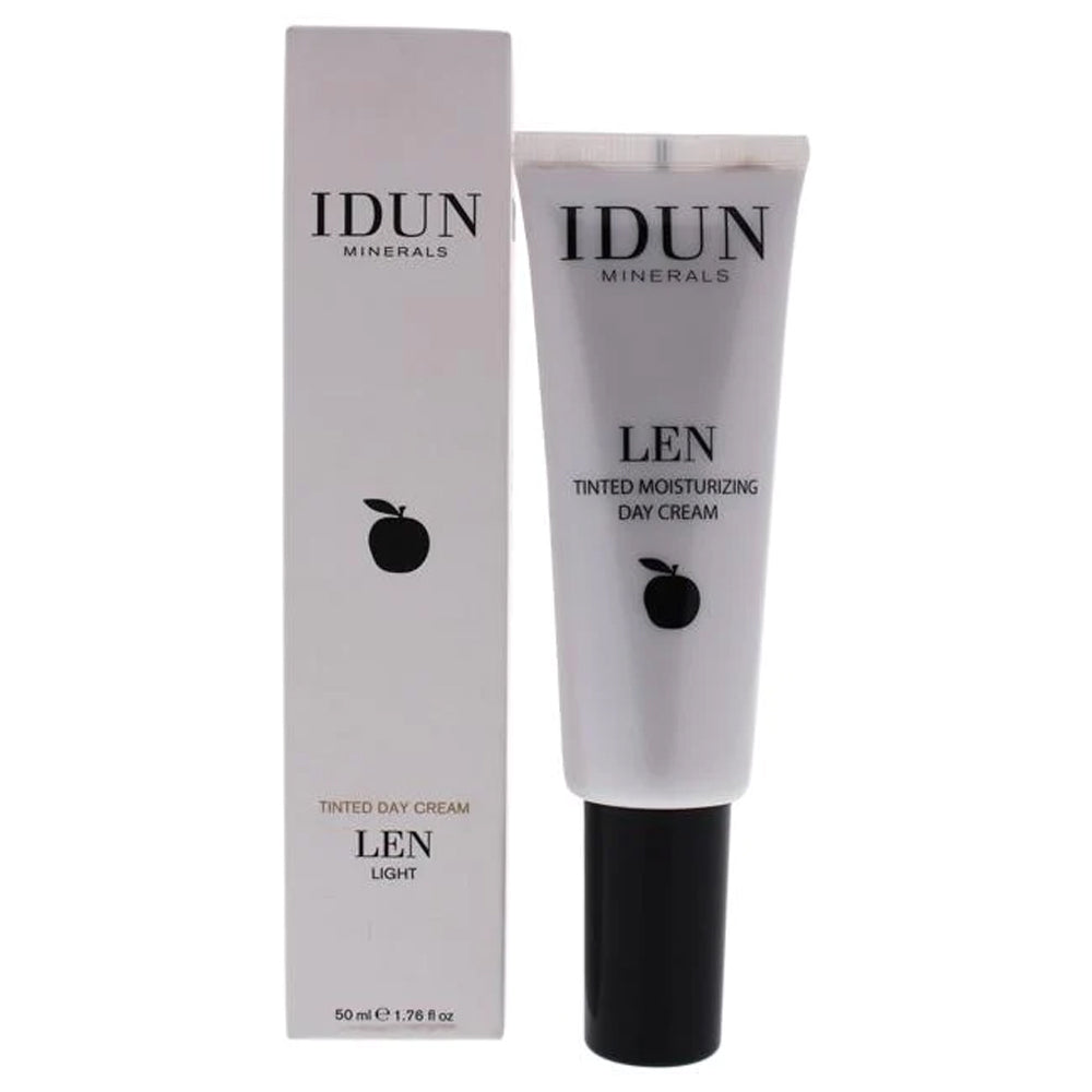 Detaljeret produktbillede af IDUN Len Deep Minerals Tinted Day Cream 406 Deep X på tilbud