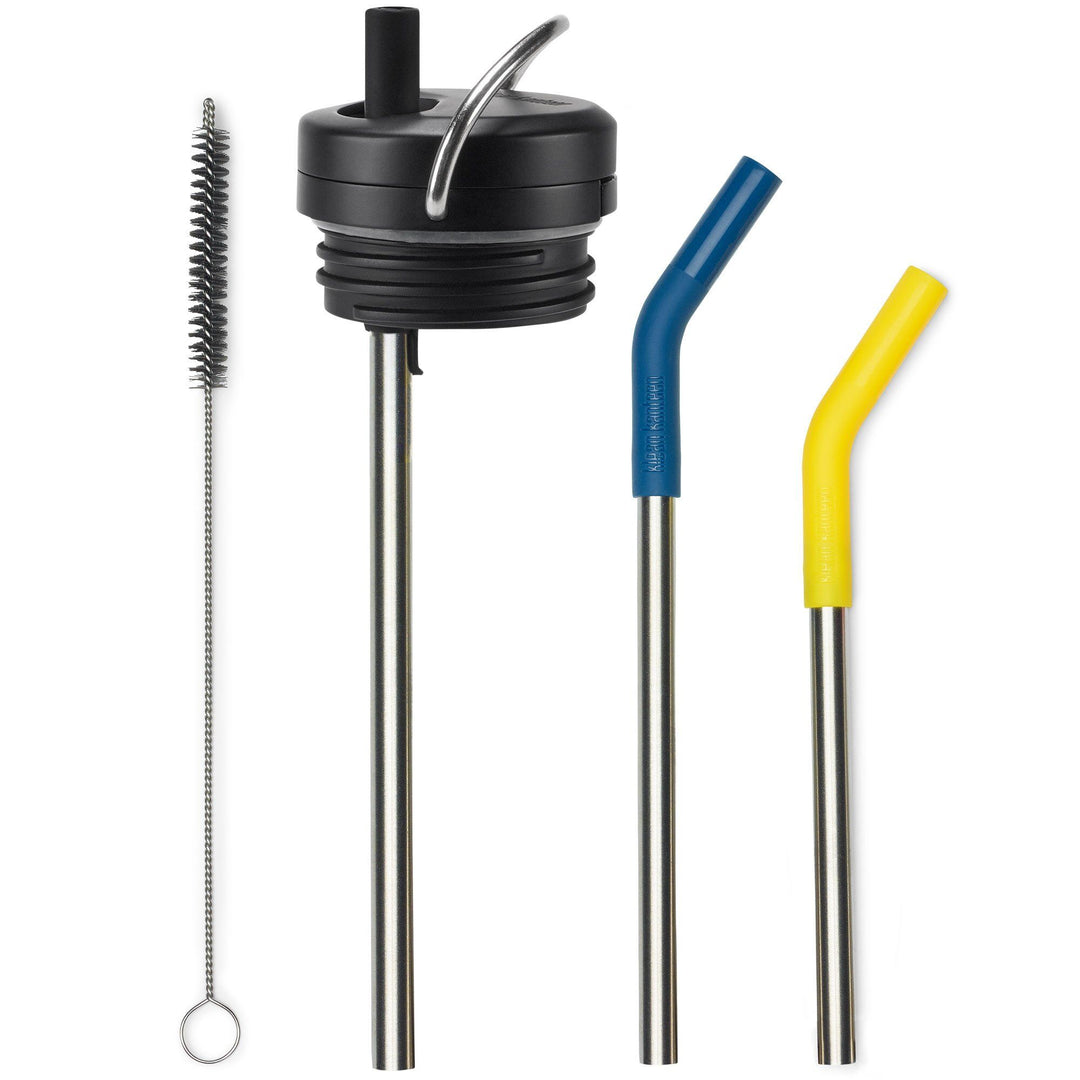 Klean kanteen Klean kanteen TK Wide Twist Cap Straw sæt, sort – produktbillede (Låg)
