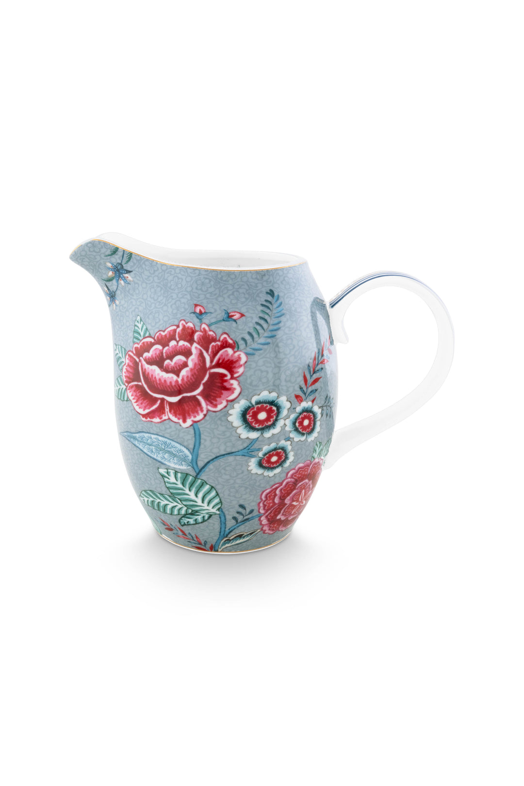 Produktbillede af Jug Large Flower Festival Light Blue 950ml på tilbud i høj kvalitet
