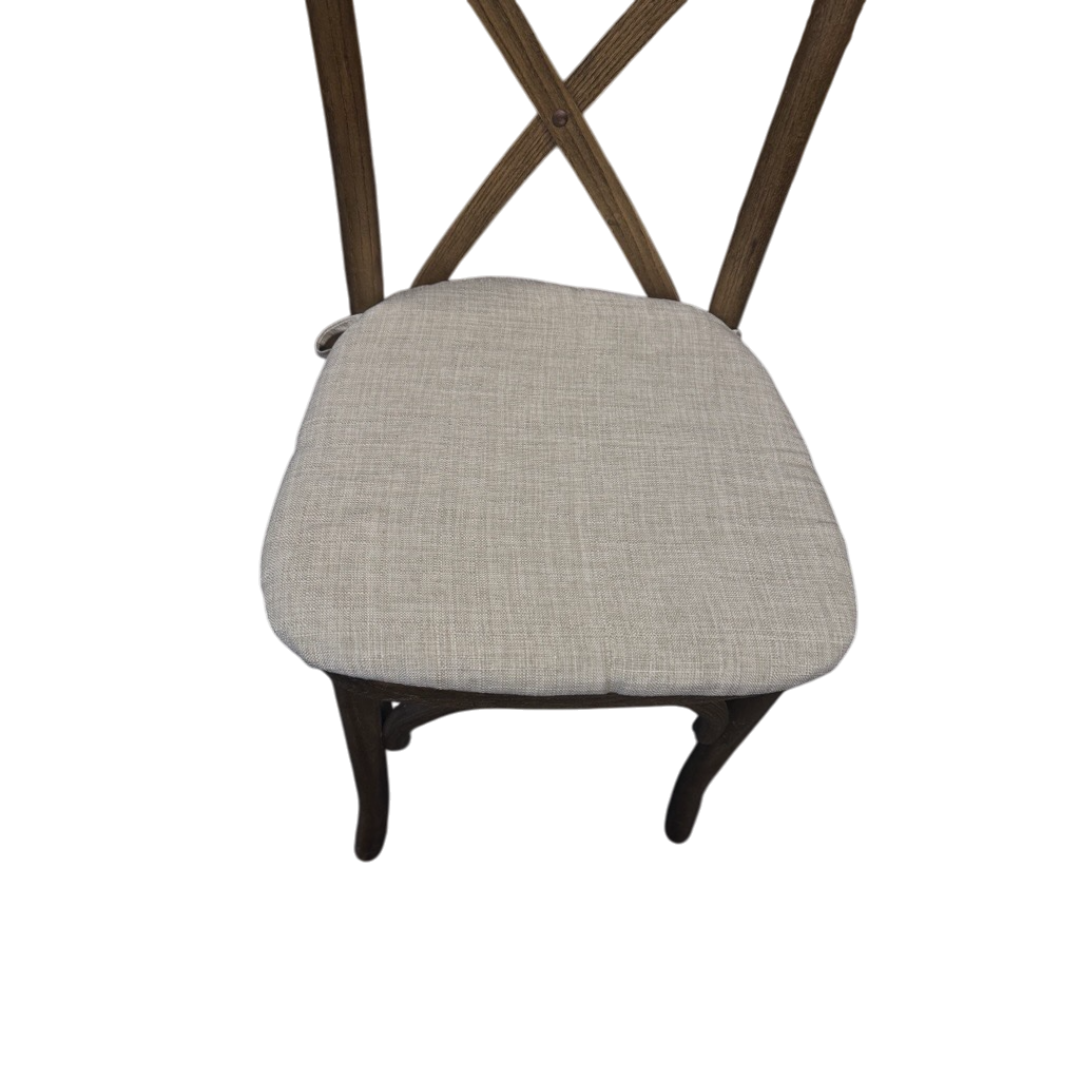Produktbillede af Hynde til Crossback Stole Beige på tilbud
