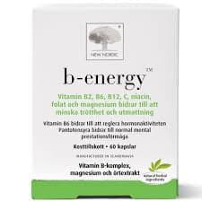 Se New Nordic B-energy 60 tabl. - DATOVARE 05/2024 ❤ Kæmpe udvalg i New Nordic ❤ Hurtig levering: 1 - 2 Hverdage samt billig fragt - Varenummer: HG-45400-60 og barcode / Ean: på lager - Udsalg på Sundhed > Vitaminer > Energi Spar op til 54% - Over 1334 design mærker på udsalg