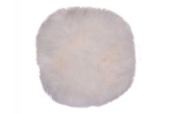 Produktbillede af Imiteret Lammeskindshynde Ø:35 cm Natur på tilbud i høj kvalitet