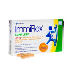 Detaljeret produktbillede af Immiflex COMPLETE 30 kap. på tilbud