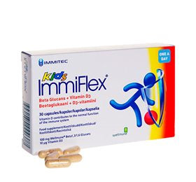 Detaljeret produktbillede af Immiflex kids 30 kap. på tilbud