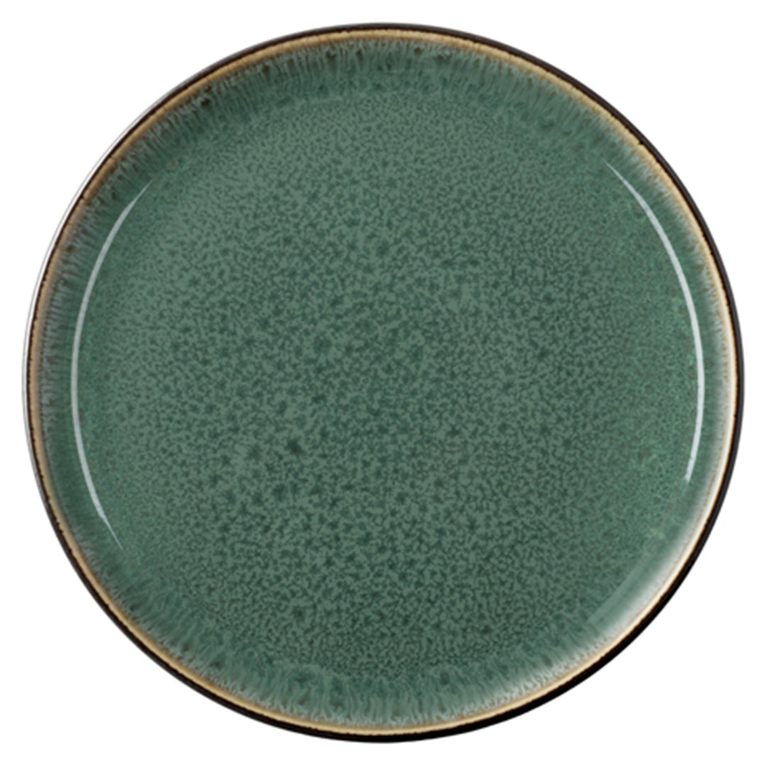 Bitz Bitz Gastro Tallerken Ø17 cm, blank grøn/sort – produktbillede (Tallerkener)