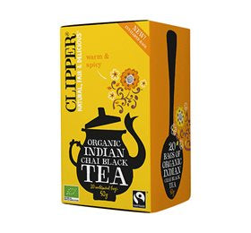 Produktbillede af Clipper Indian Chai Te Ø 20br. på tilbud