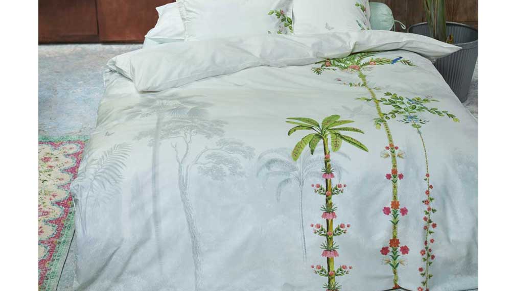 Produktbillede af PIP Studio Sengetøj Indian Palms 140 x 220 + 60 x 63 på tilbud i høj kvalitet