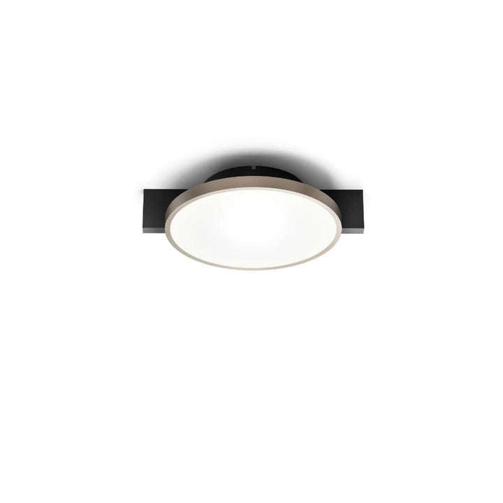 Inlay Round C1 Matt Black / Satin Gold Porsche
