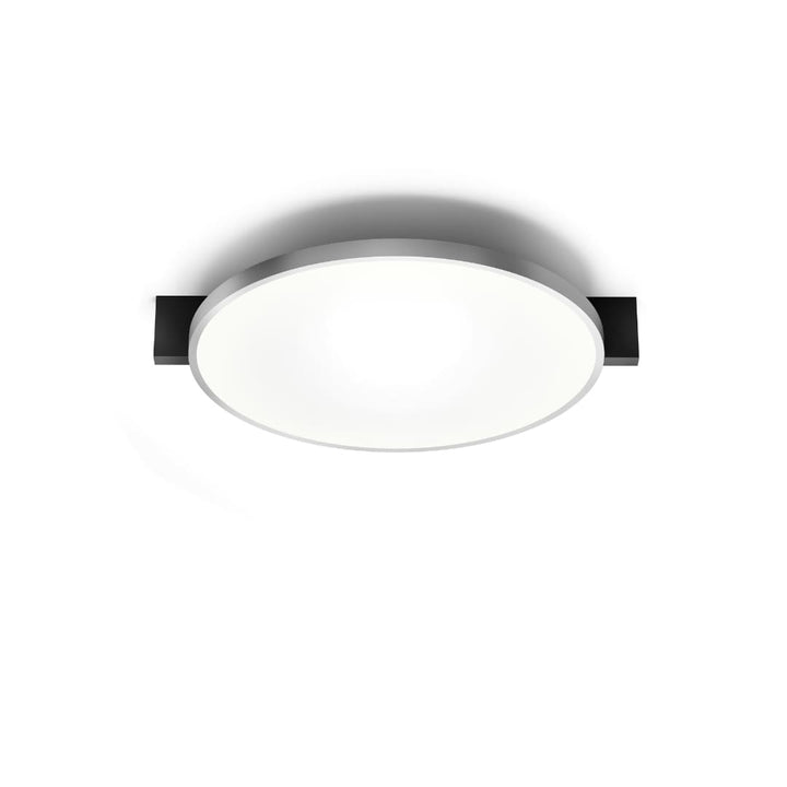 Inlay Round C2 Matt Black / Satin Silver Porsche