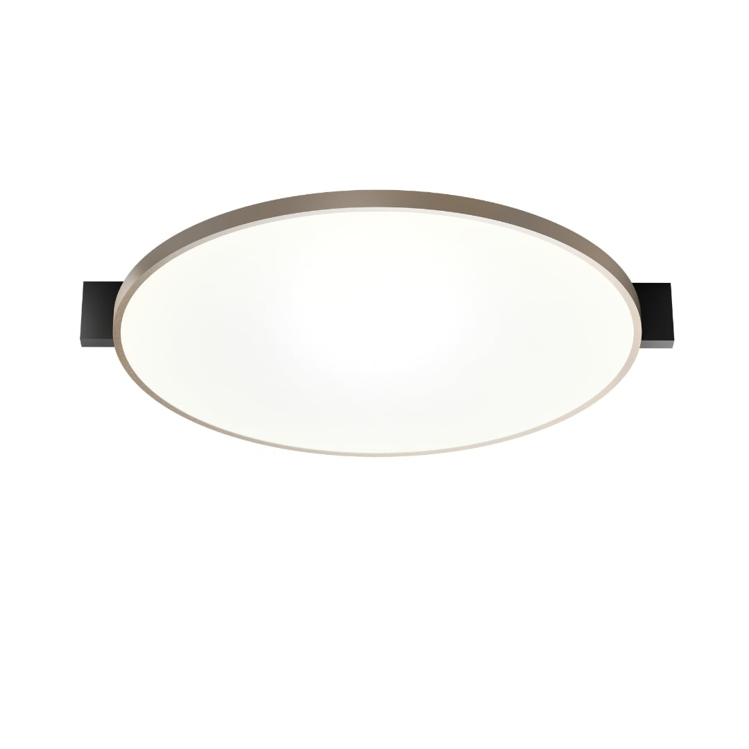 Inlay Round C3 Matt Black / Satin Gold Porsche