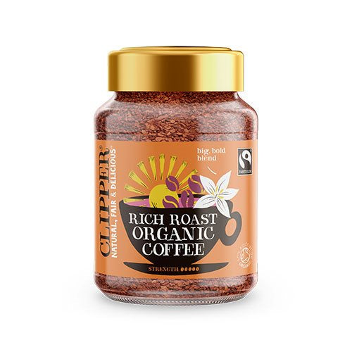 Produktbillede af Clipper Instant Kaffe Rich Roast Ø 100g på tilbud