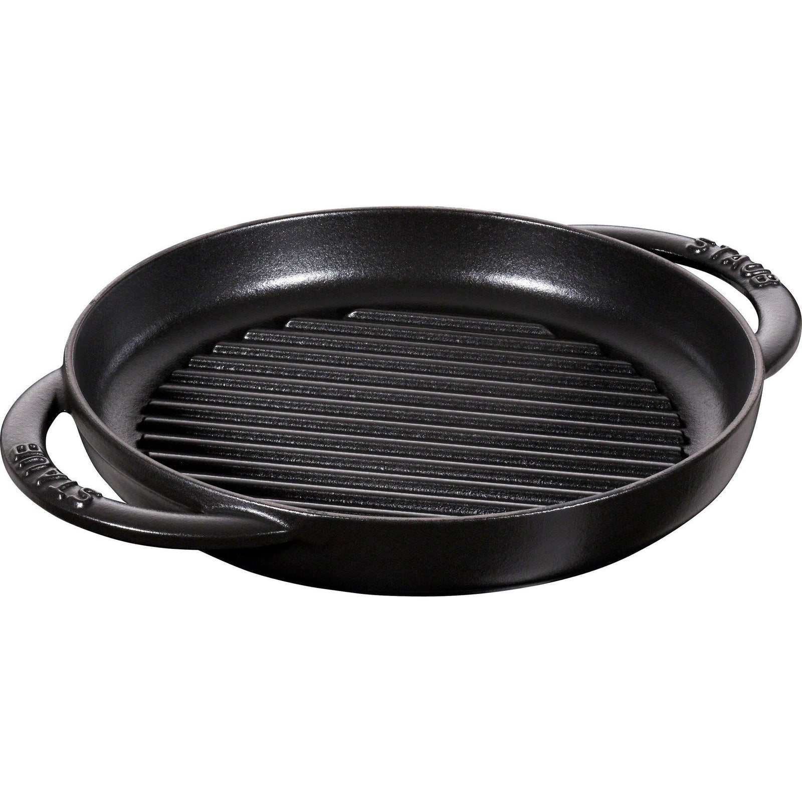 Staub Staub Pure Grill Grillpande Rund 22 cm Sort ❤ produktfoto (Grillpande)