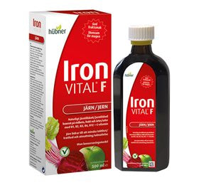Detaljeret produktbillede af Hübner Iron VITAL F 500 ml. på tilbud