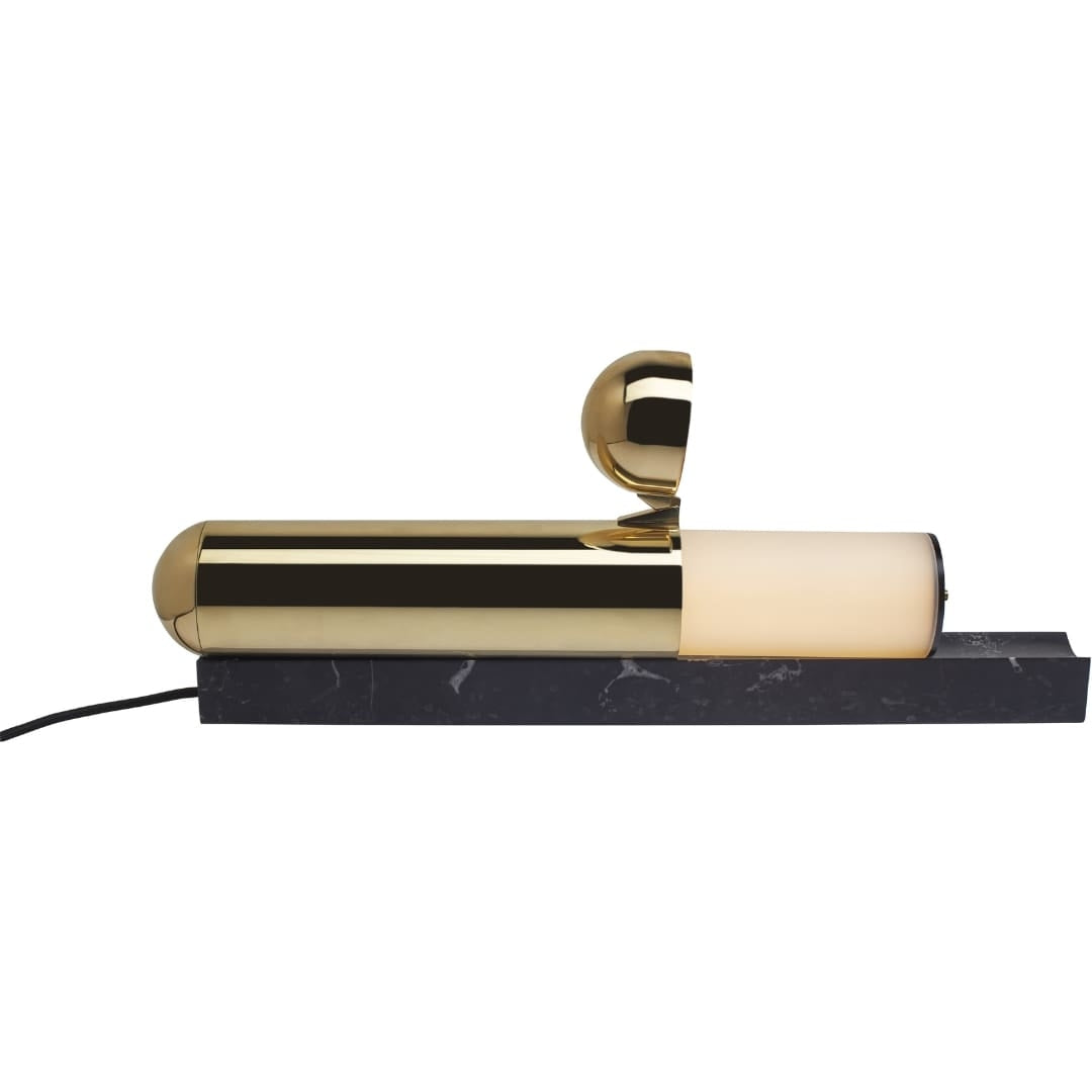 Produktbillede af ISP Bordlampe Lakeret Messing/Sort Marmor DCW Editions i premium kvalitet