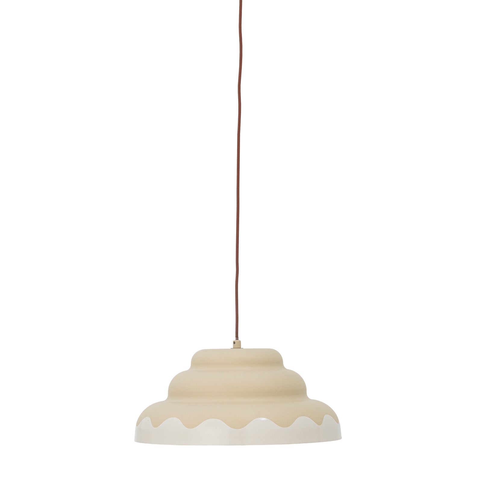 Produktbillede af BLOOMINGVILLE Lacya loftlampe rund natur metal Ø40 i premium kvalitet