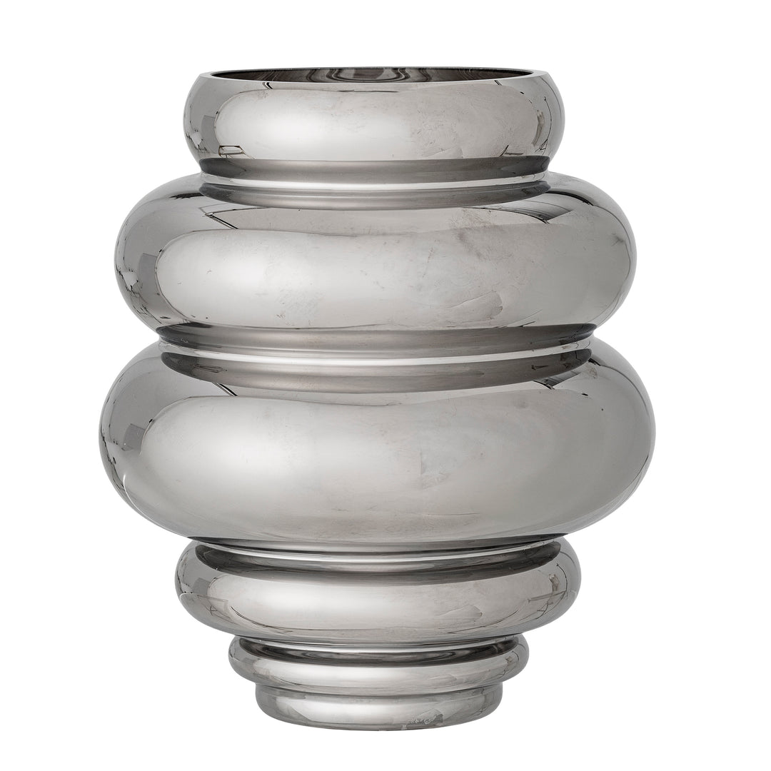 BLOOMINGVILLE Zorya vase sølv glas H:24