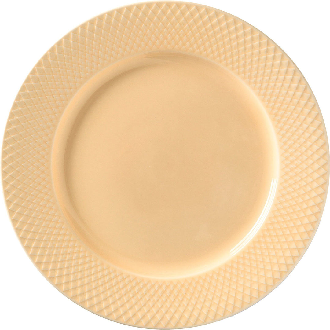 Lyngby porcelæn Lyngby porcelæn Rhombe Middagstallerken 27 cm Sand ❤ produktbillede i kategorien Madtallerken