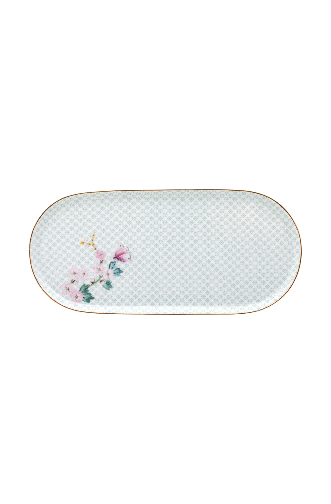 Produktbillede af Plate Sugar & Creamer Kamini White 25x12cm på tilbud i høj kvalitet